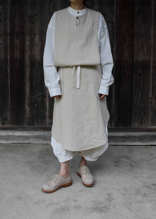 CIRCLE APRON -IVORY-