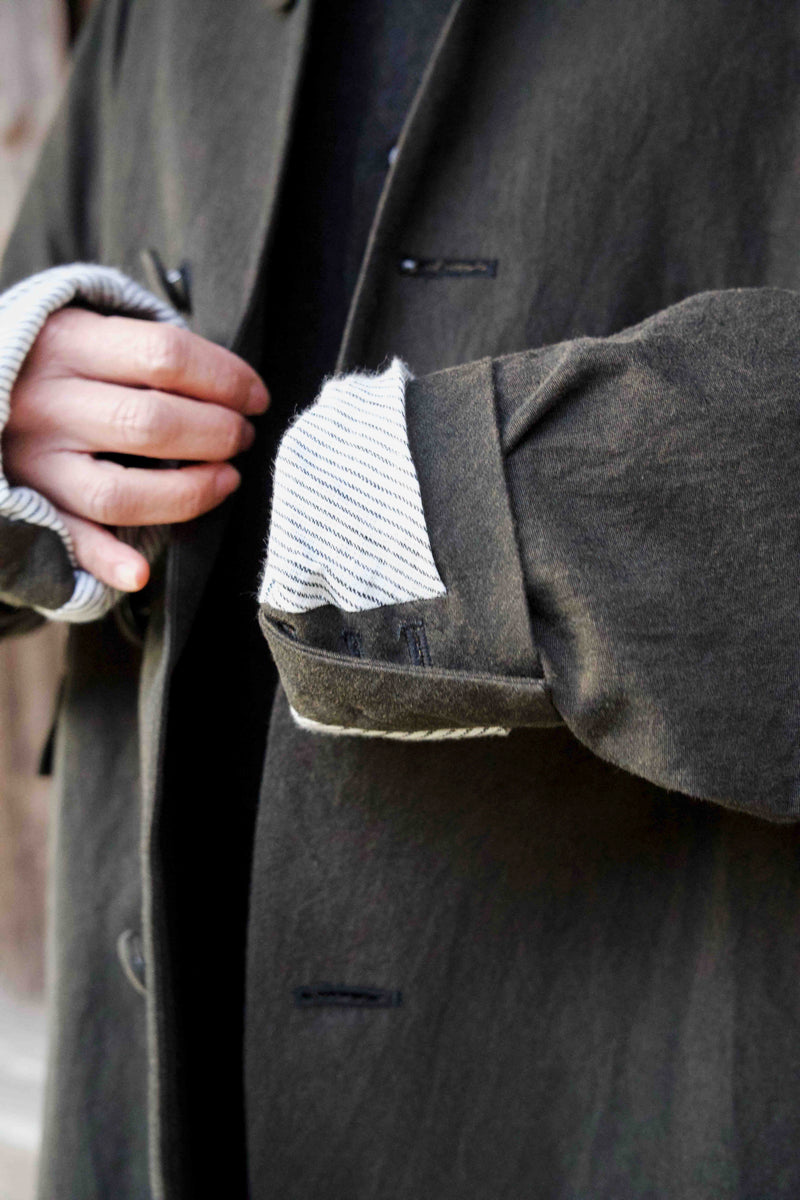 5 BUTTONS CIRCLE JACKET (DARK BROWN)