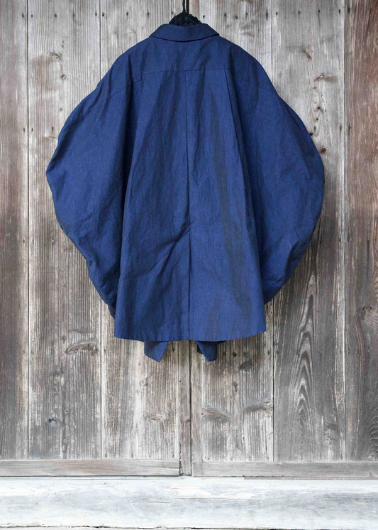 5 BUTTONS CIRCLE JACKET (DARK BLUE)