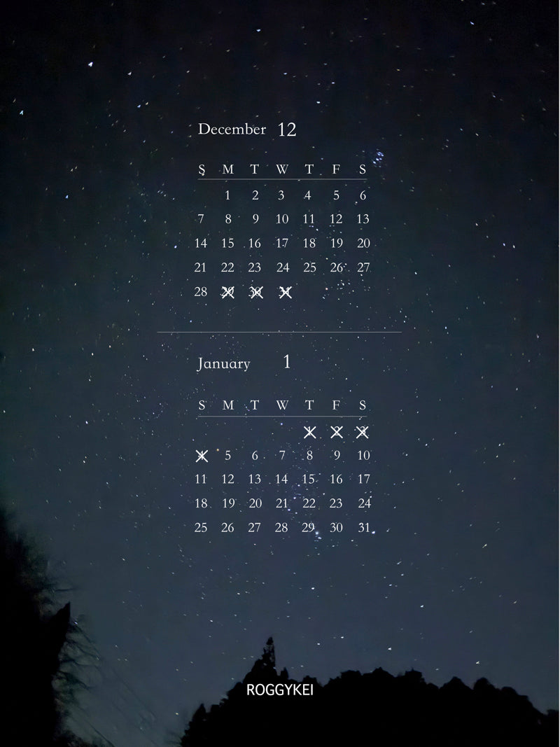 オンラインショップ年末年始の営業のお知らせ