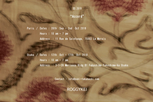 ROGGYKEI | SS19 Paris & Osaka showroom