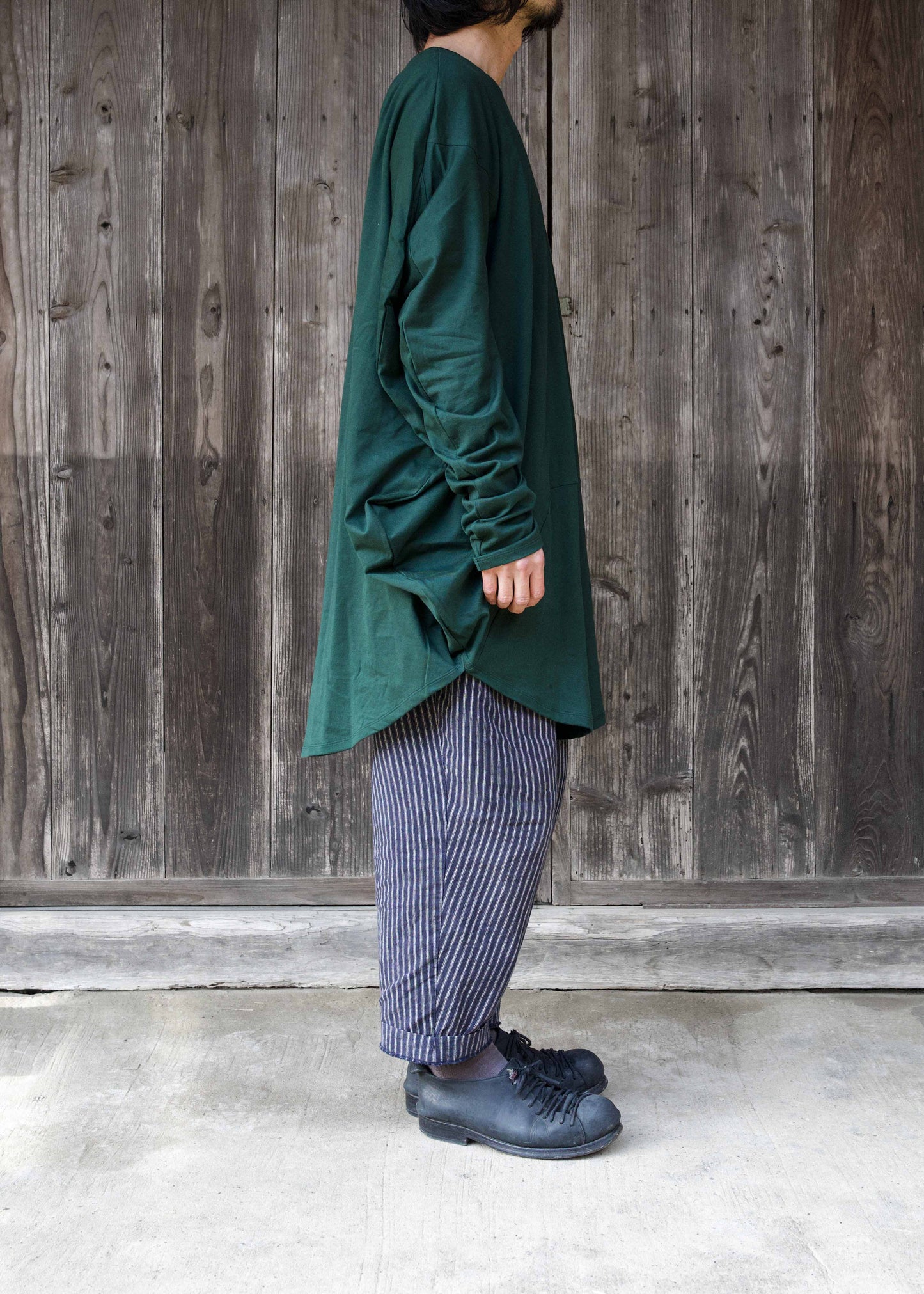 CIRCLE T-SHIRT L/S  FOREST GREEN