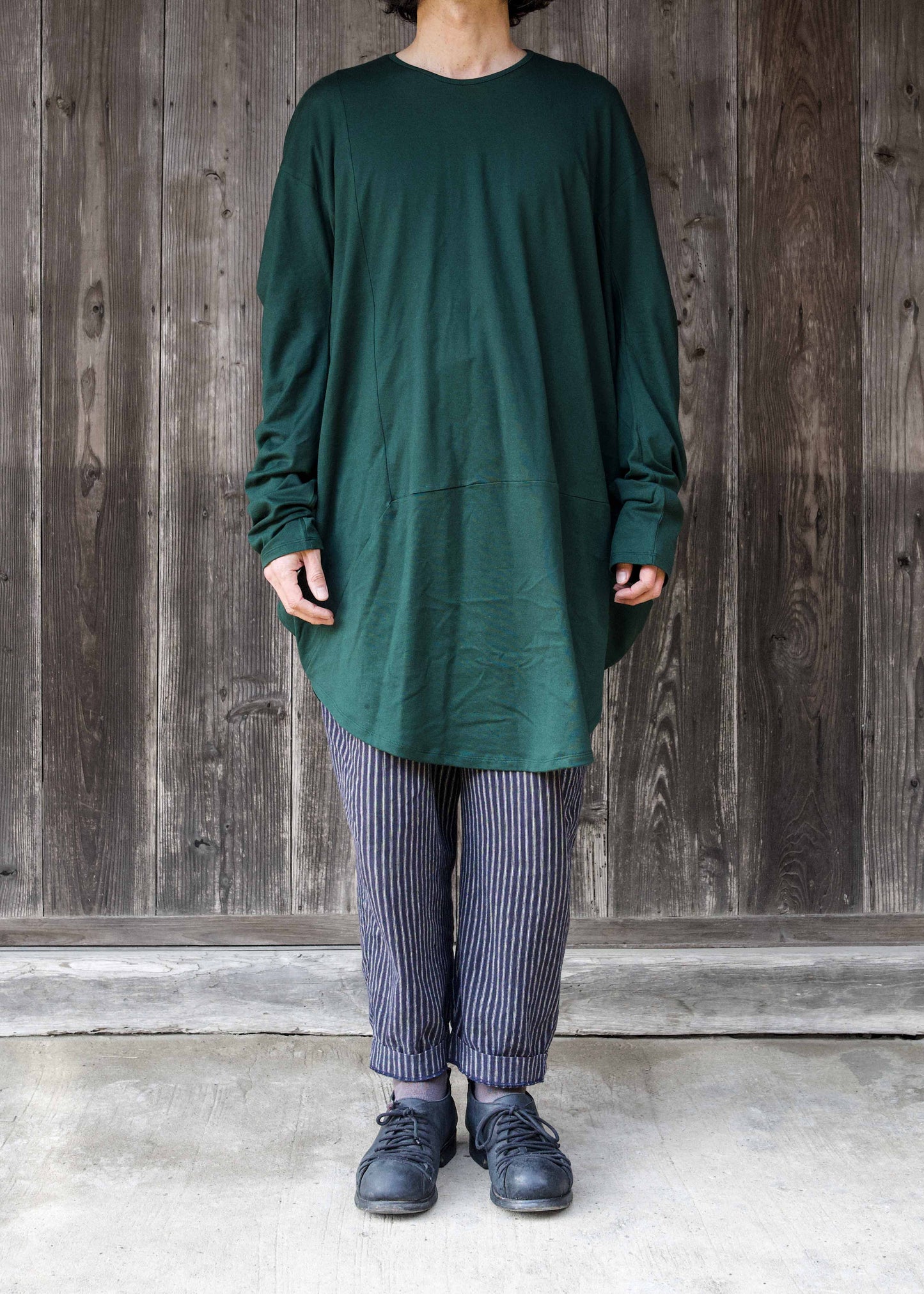 CIRCLE T-SHIRT L/S  FOREST GREEN
