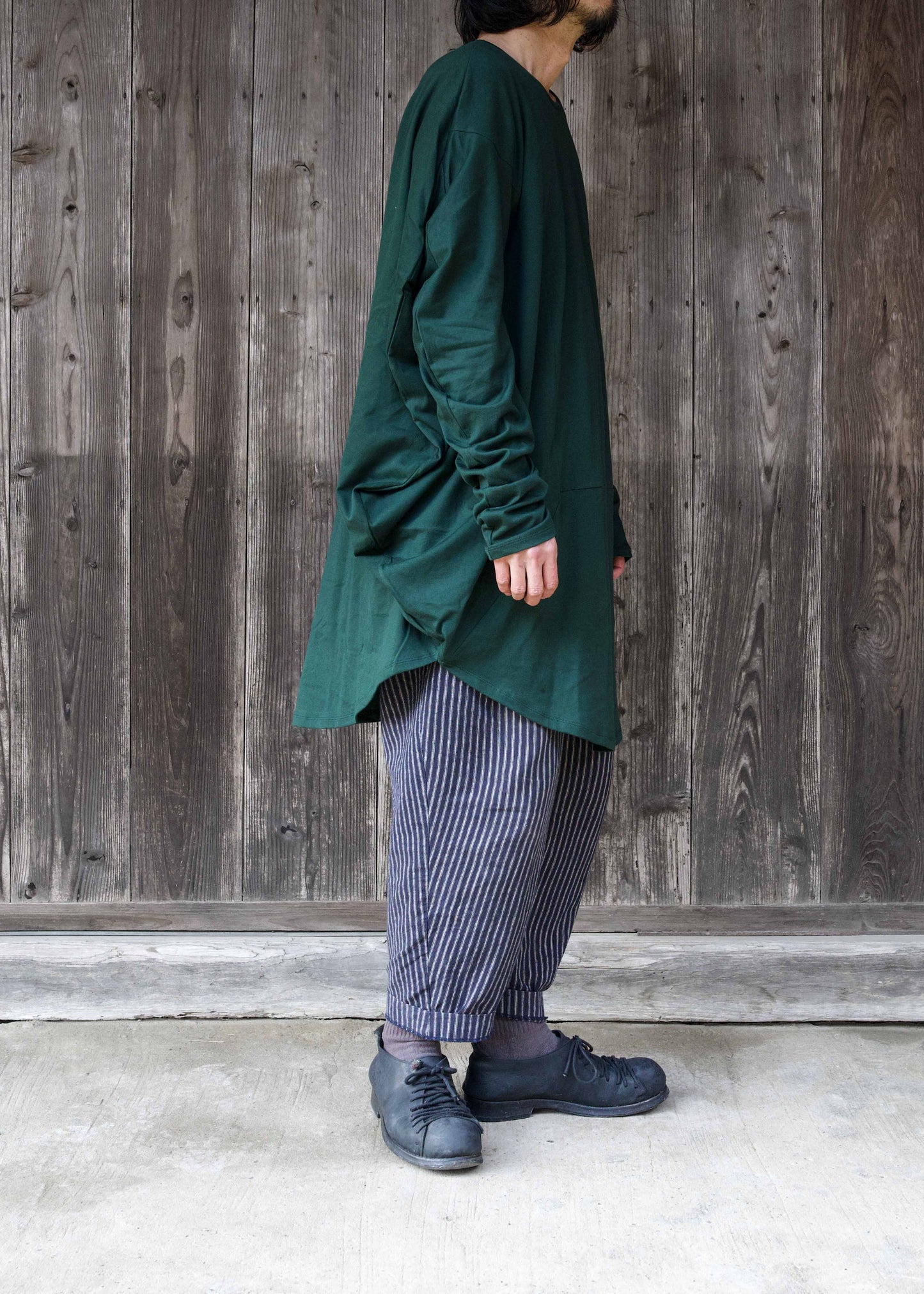 CIRCLE T-SHIRT L/S  FOREST GREEN