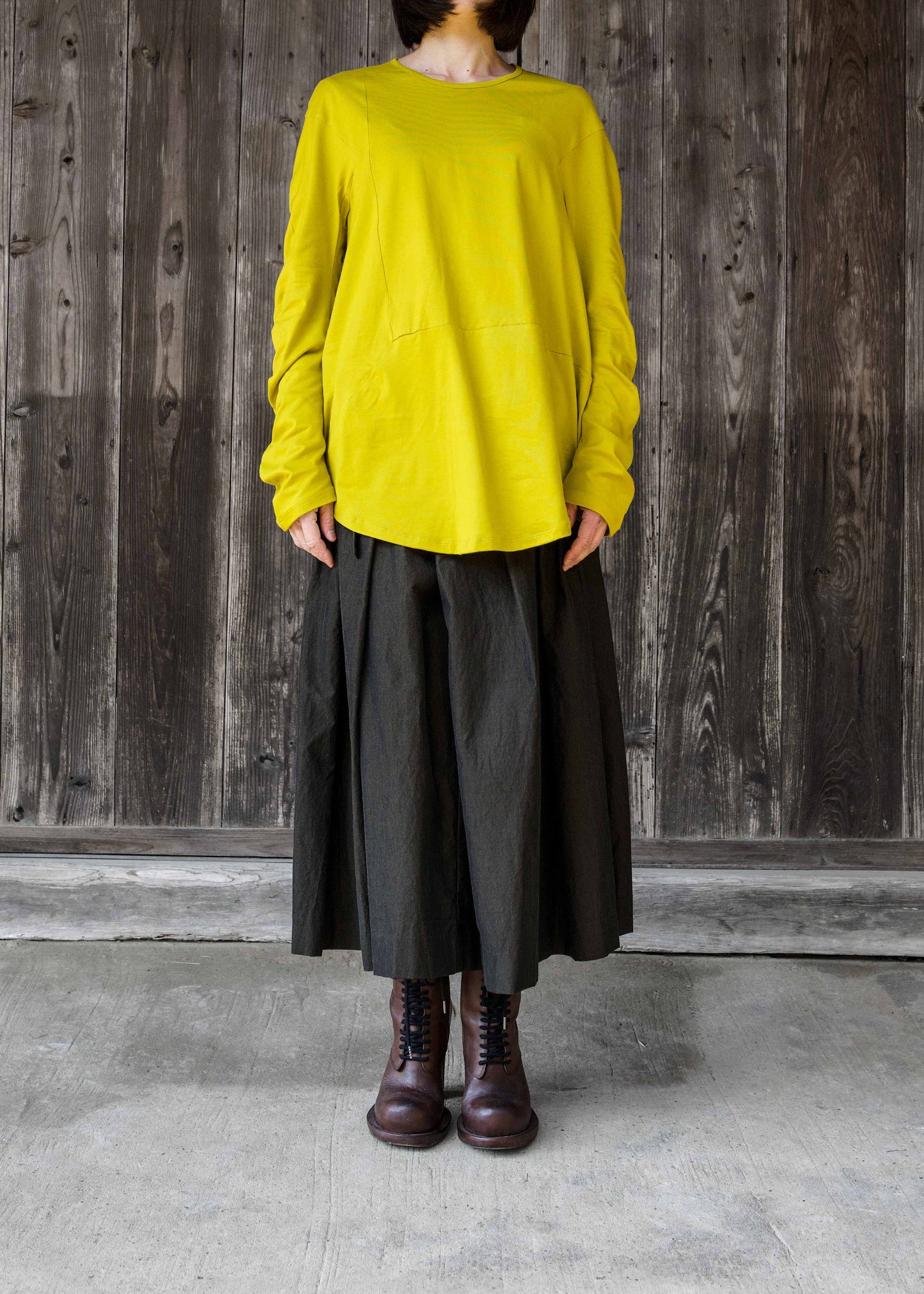 CIRCLE T-SHIRT L/S  STAR YELLOW