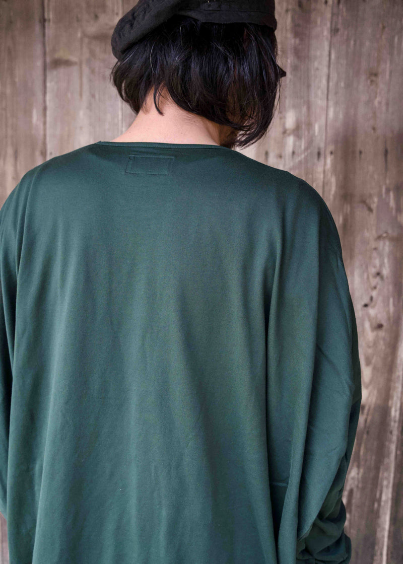 CIRCLE T-SHIRT L/S  FOREST GREEN
