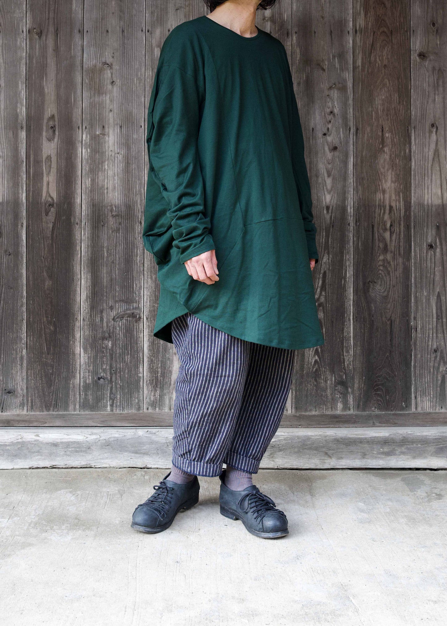 CIRCLE T-SHIRT L/S  FOREST GREEN