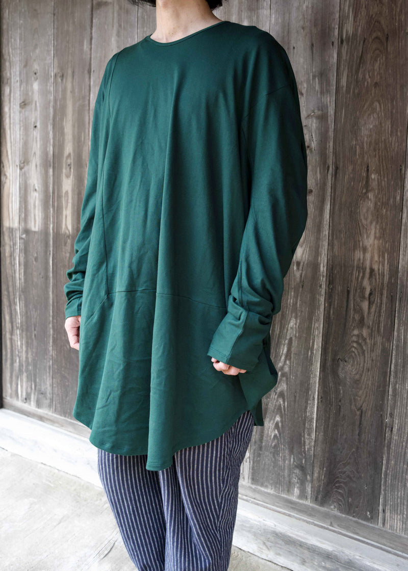 CIRCLE T-SHIRT L/S  FOREST GREEN