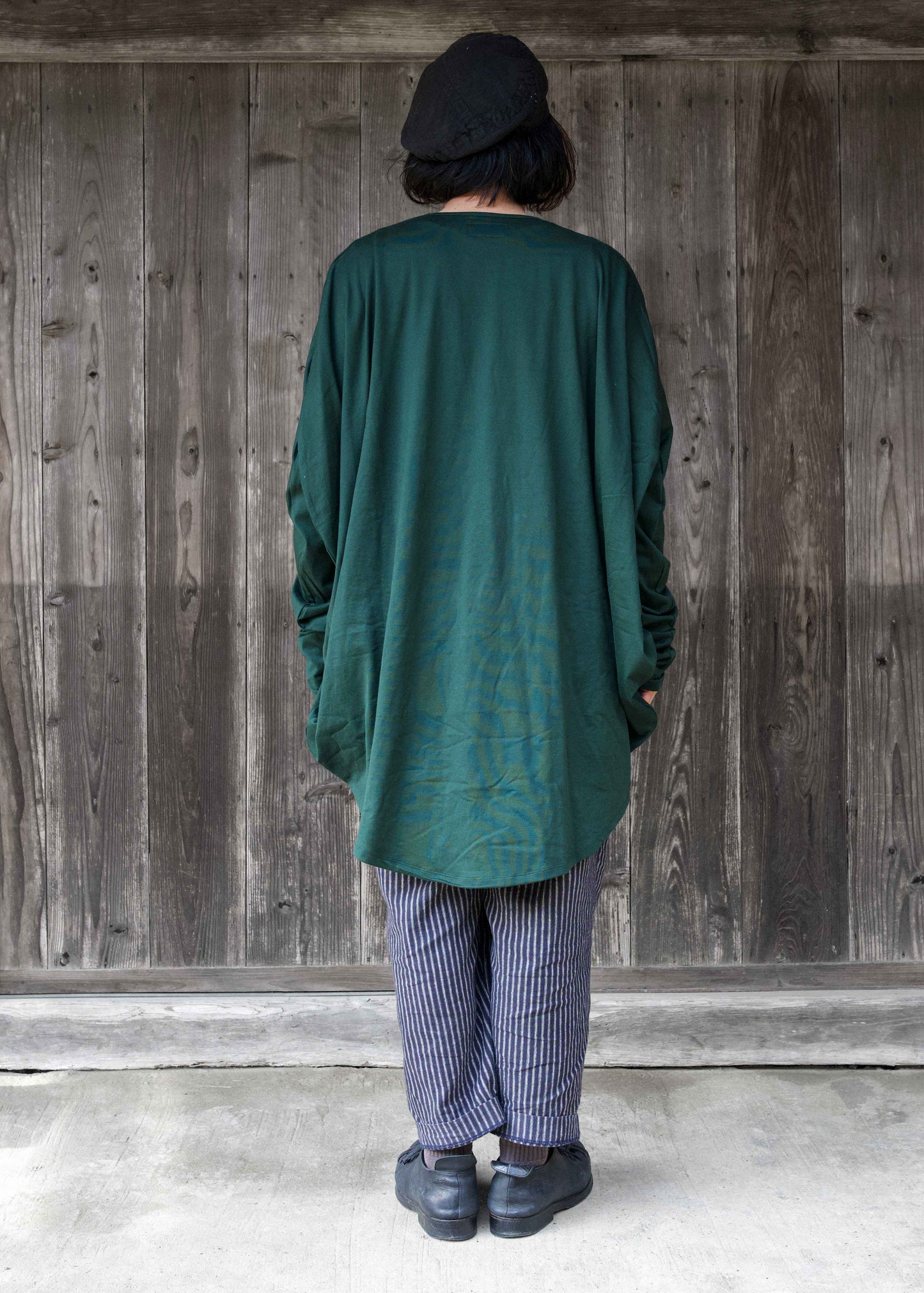 CIRCLE T-SHIRT L/S  FOREST GREEN