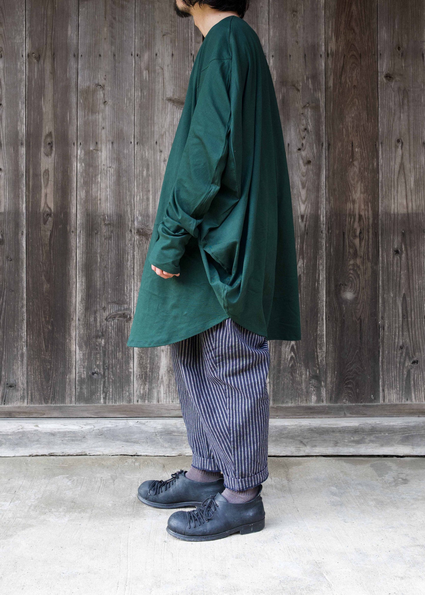 CIRCLE T-SHIRT L/S  FOREST GREEN