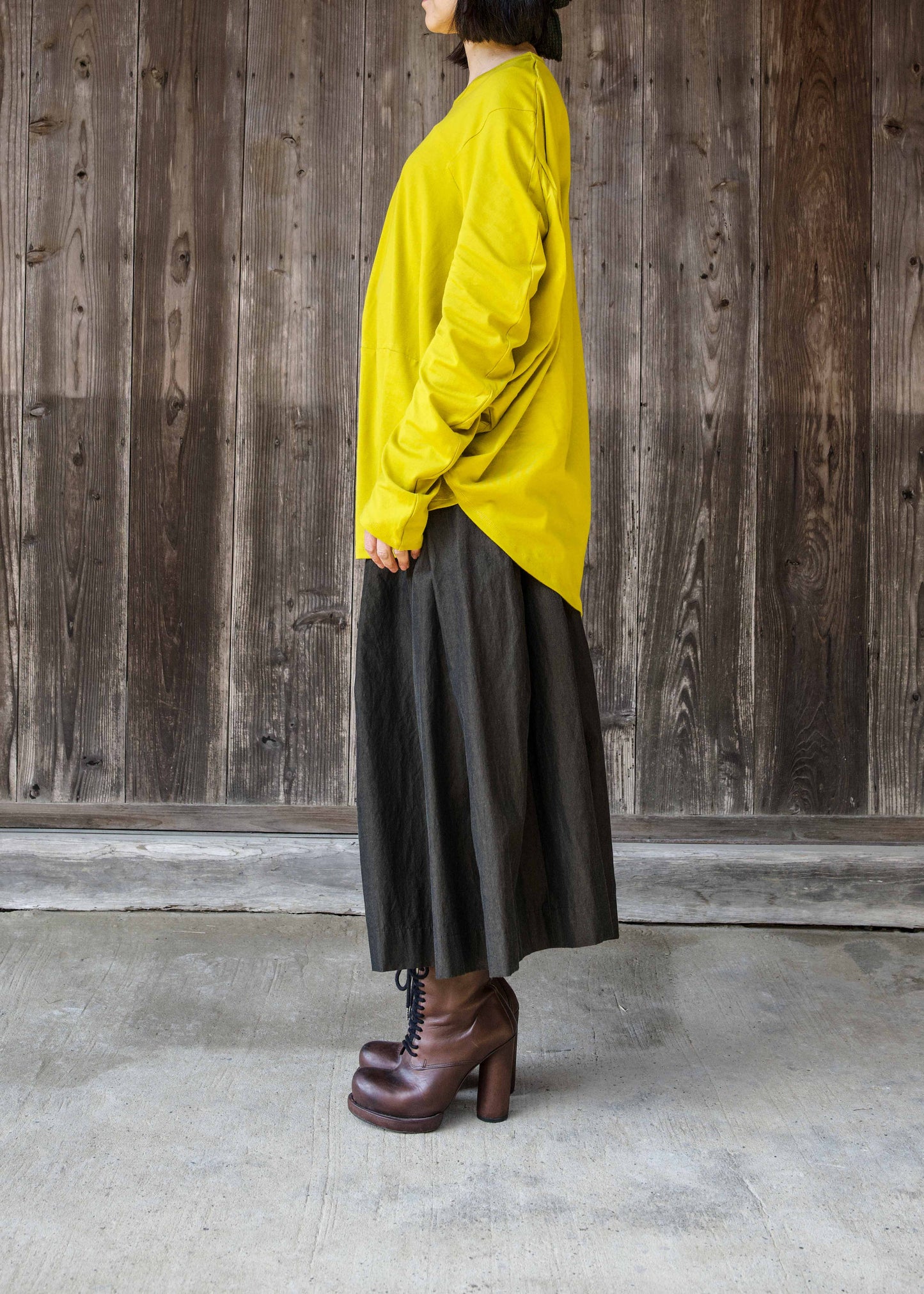 CIRCLE T-SHIRT L/S  STAR YELLOW