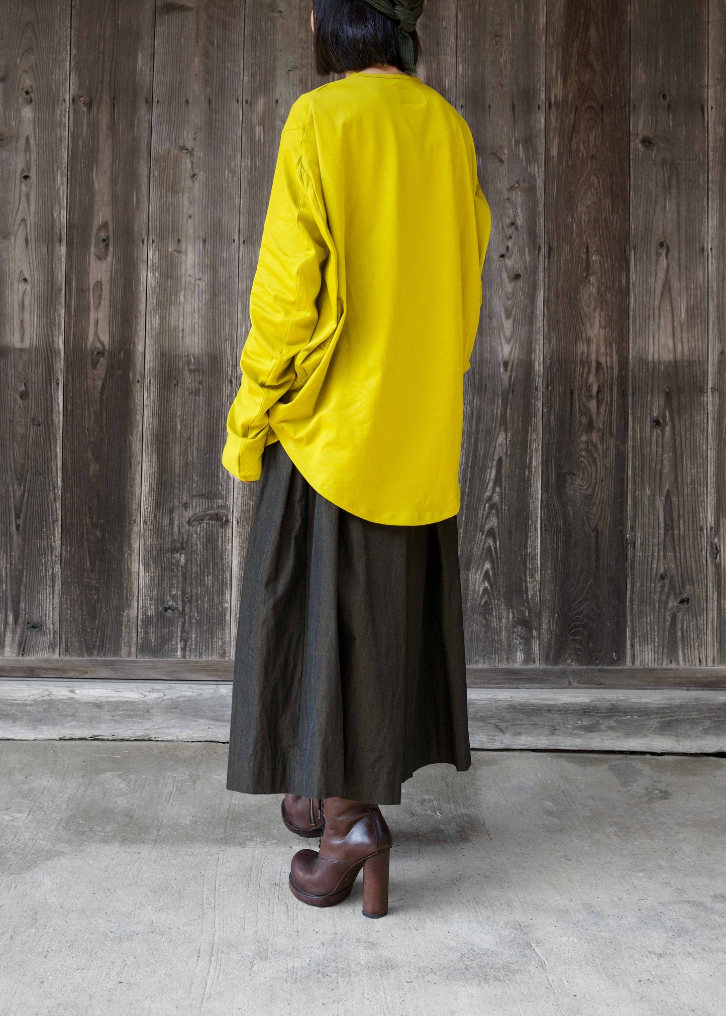 CIRCLE T-SHIRT L/S  STAR YELLOW