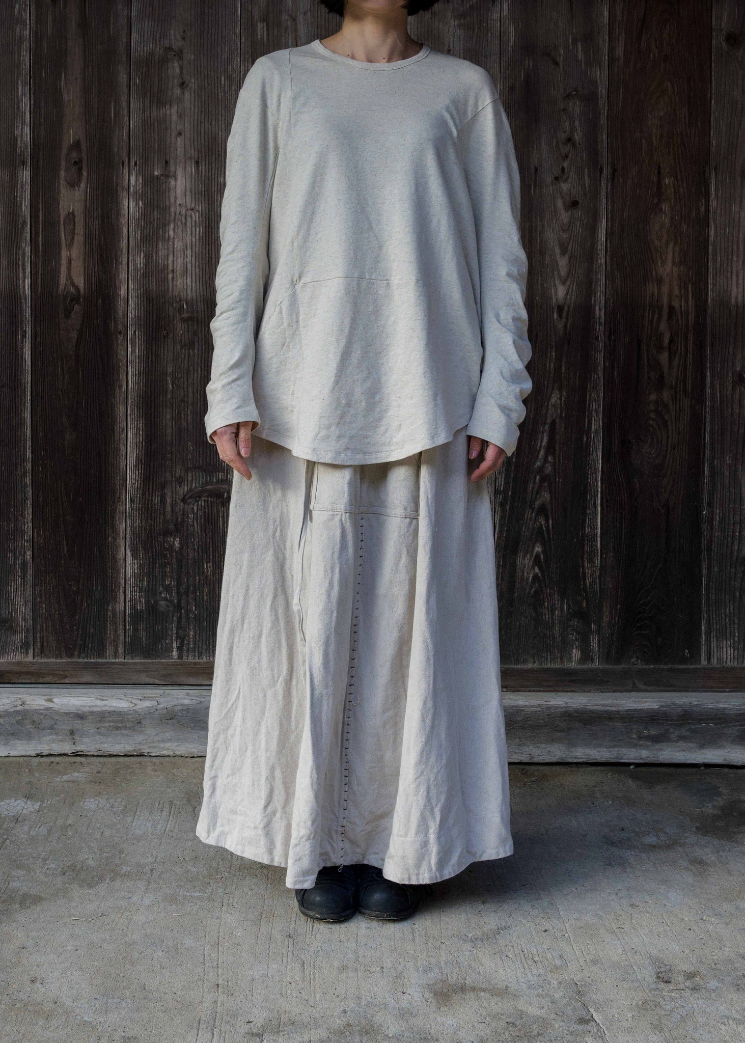 NEW CIRCLE T-SHIRT L/S IVORY