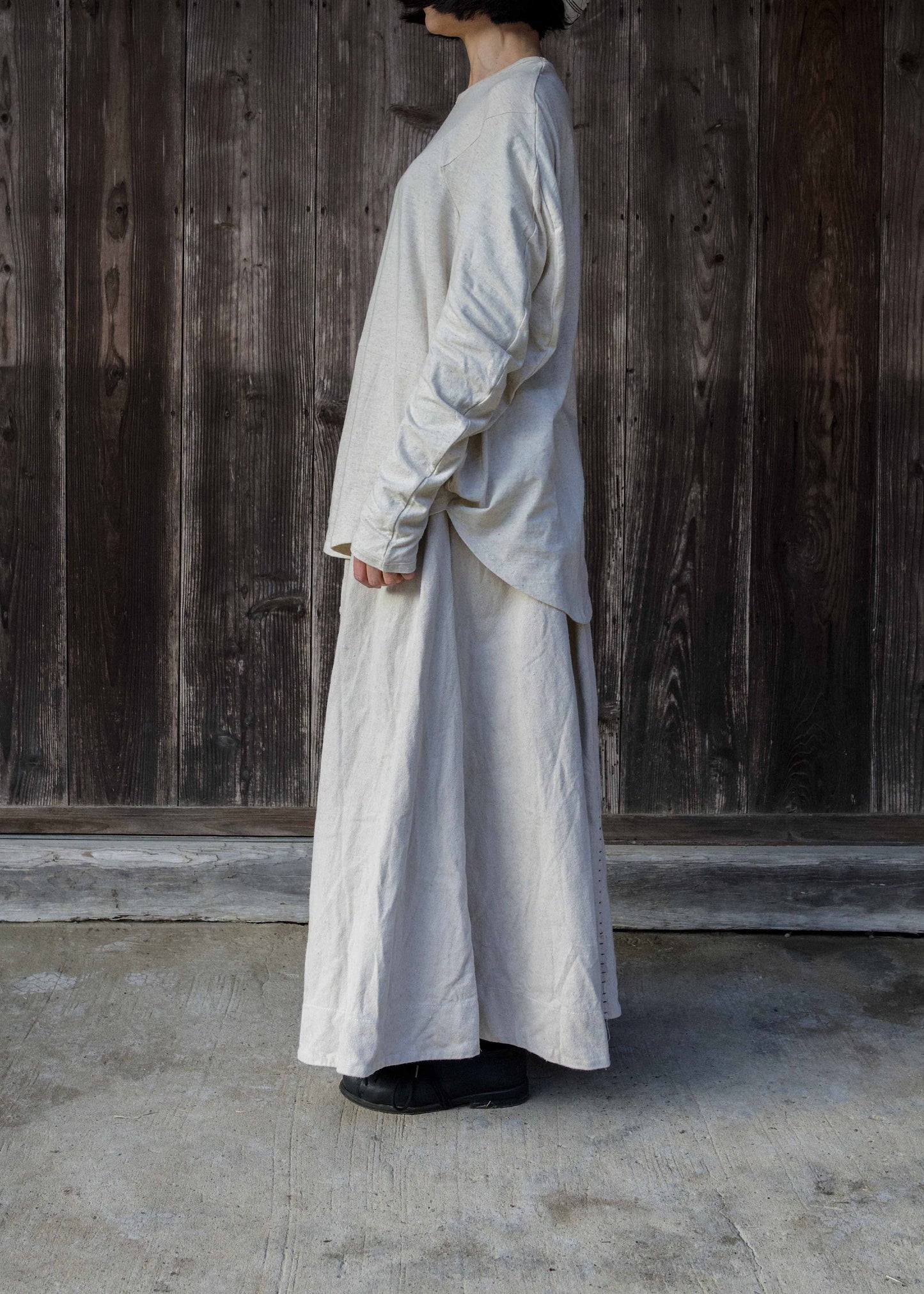 CIRCLE T-SHIRT L/S IVORY