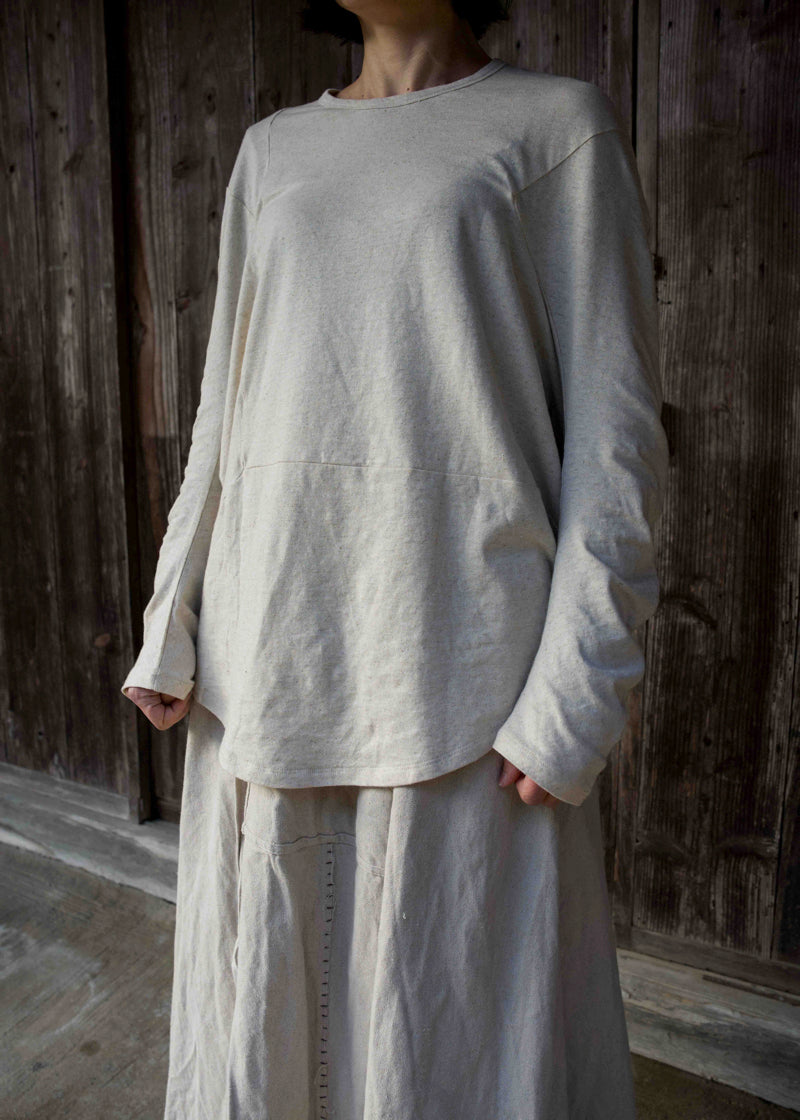 CIRCLE T-SHIRT L/S IVORY
