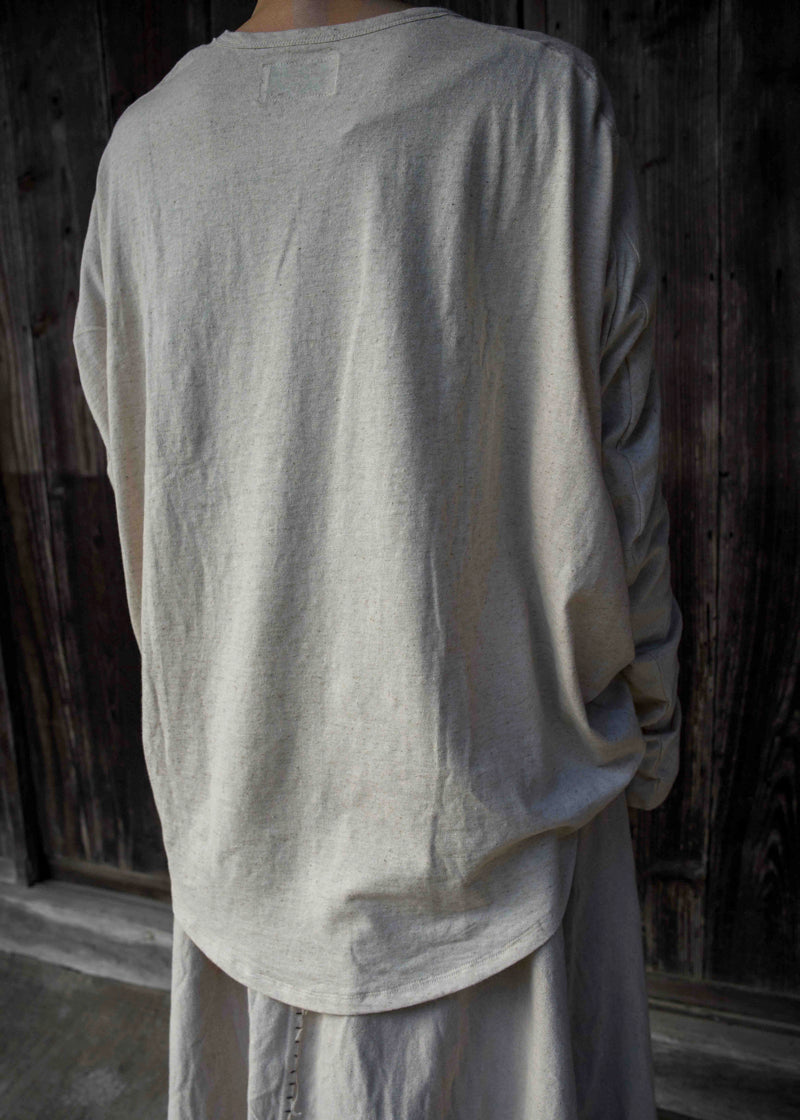 NEW CIRCLE T-SHIRT L/S IVORY