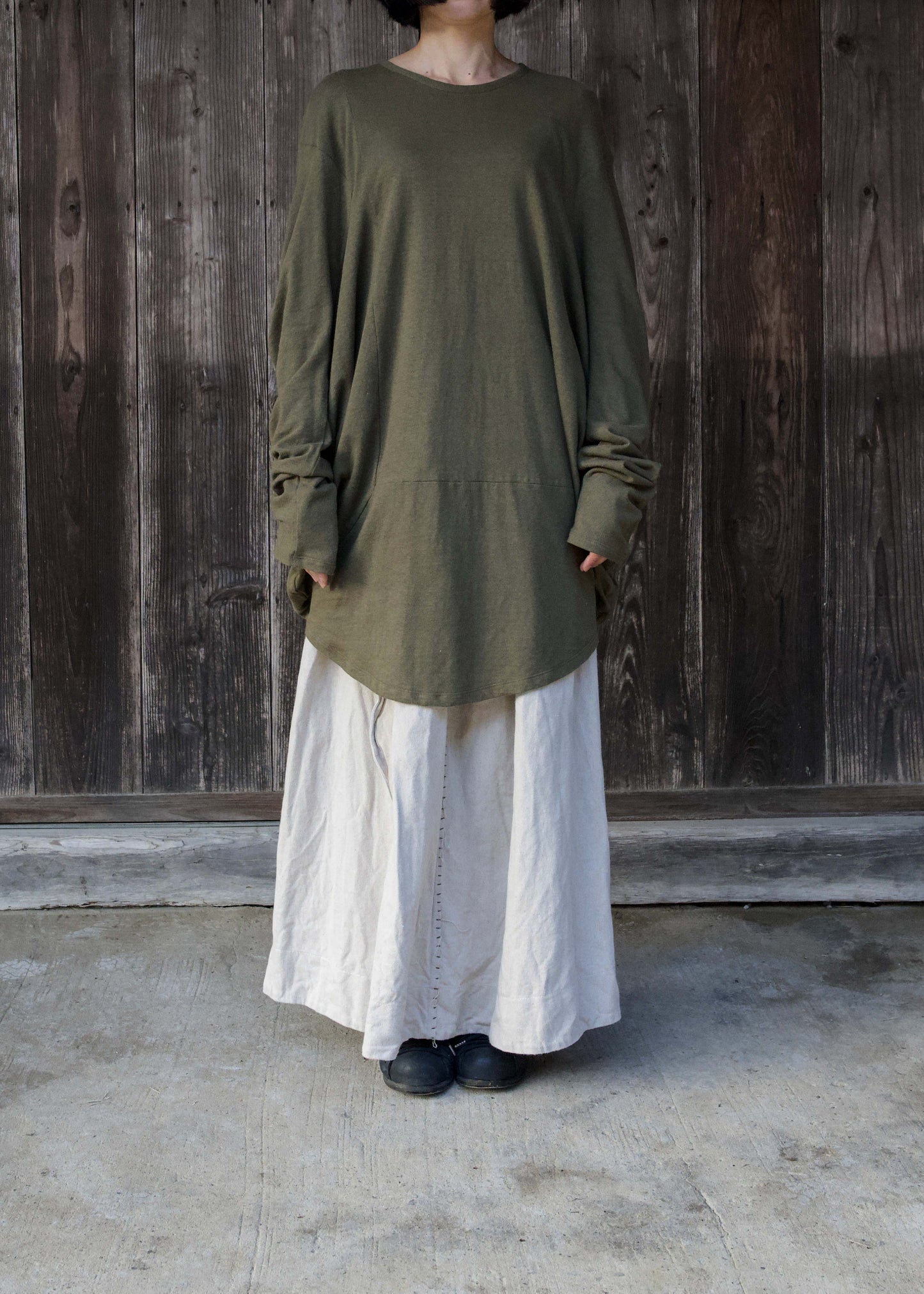 CIRCLE T-SHIRT L/S KHAKI