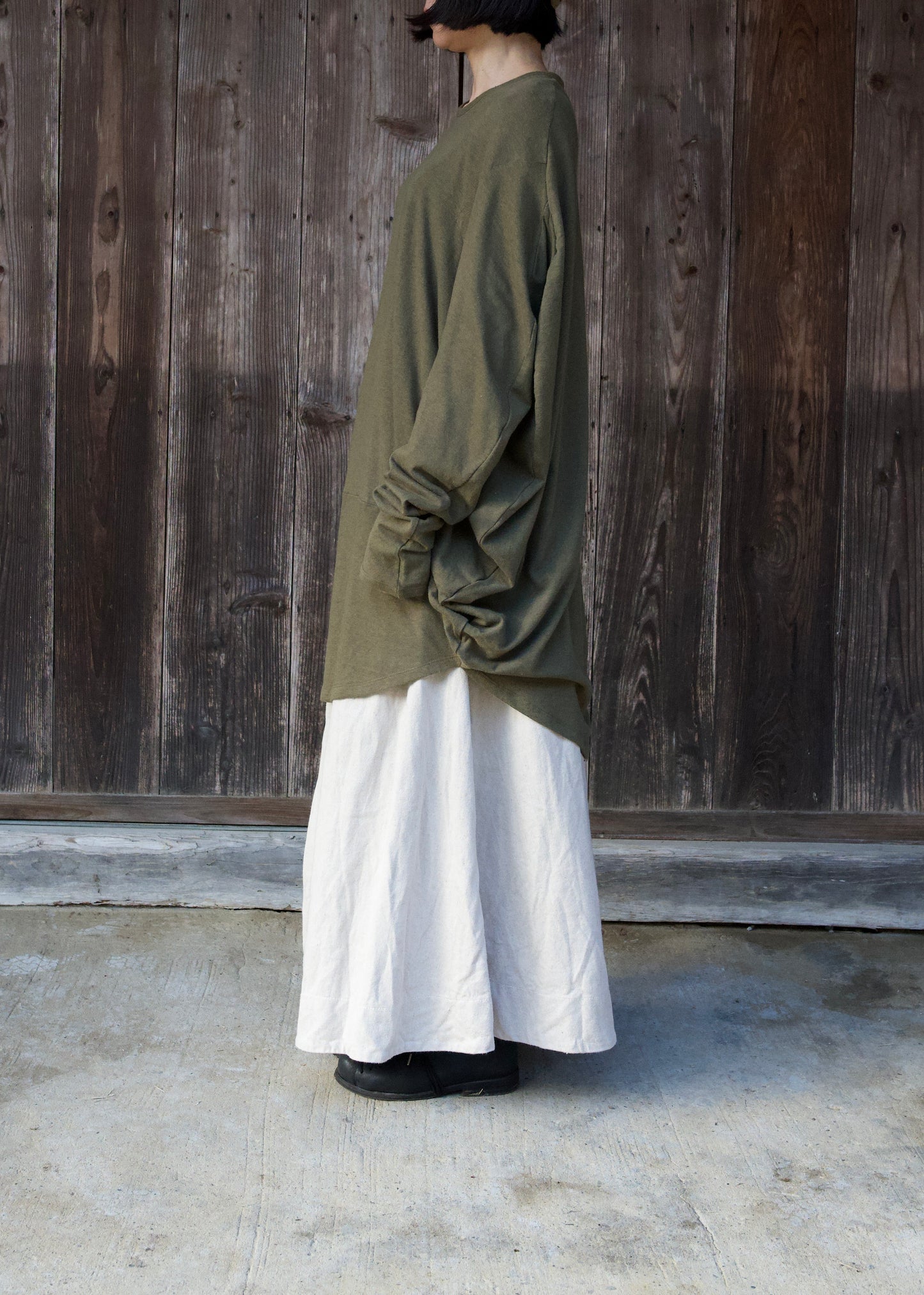 CIRCLE T-SHIRT L/S KHAKI