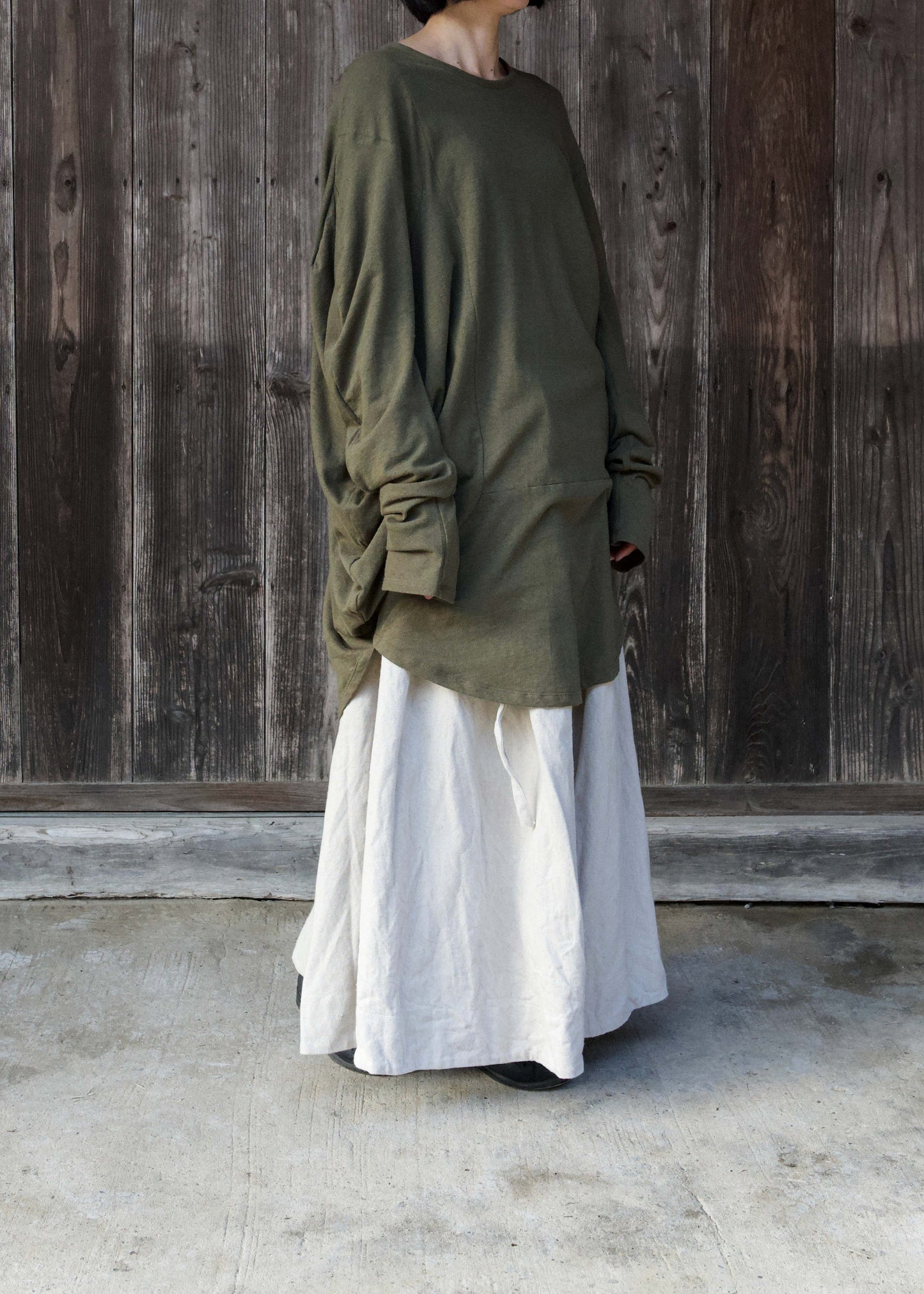 CIRCLE T-SHIRT L/S KHAKI