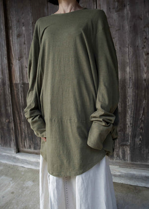 NEW CIRCLE T-SHIRT L/S KHAKI