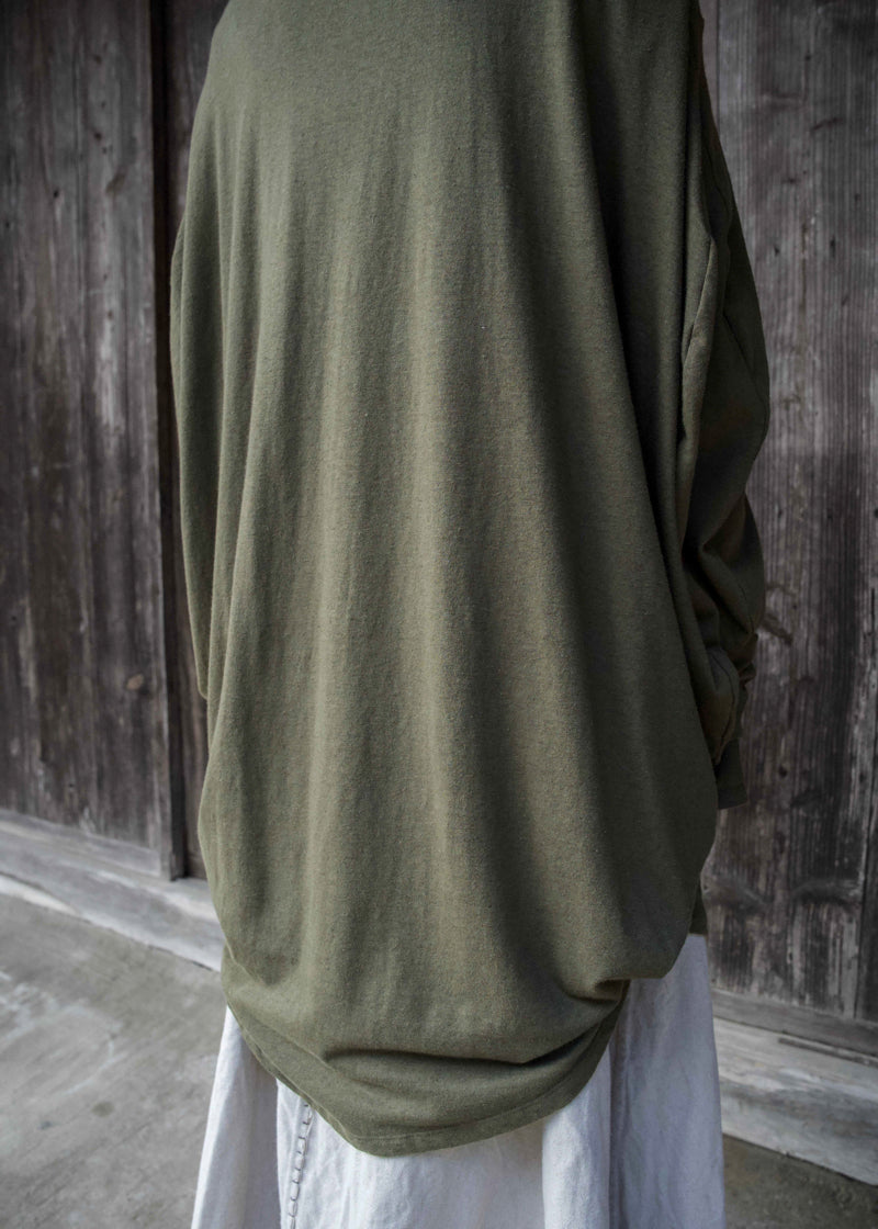 CIRCLE T-SHIRT L/S KHAKI