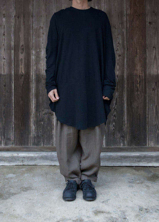 NEW CIRCLE T-SHIRT L/S BLACK