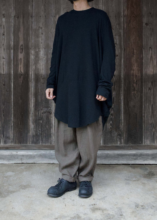 CIRCLE T-SHIRT L/S  BLACK