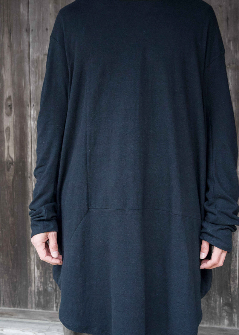 CIRCLE T-SHIRT L/S  BLACK