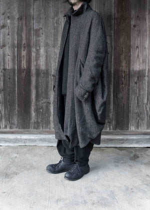 HERRINGBONE ZERO ZIP COAT