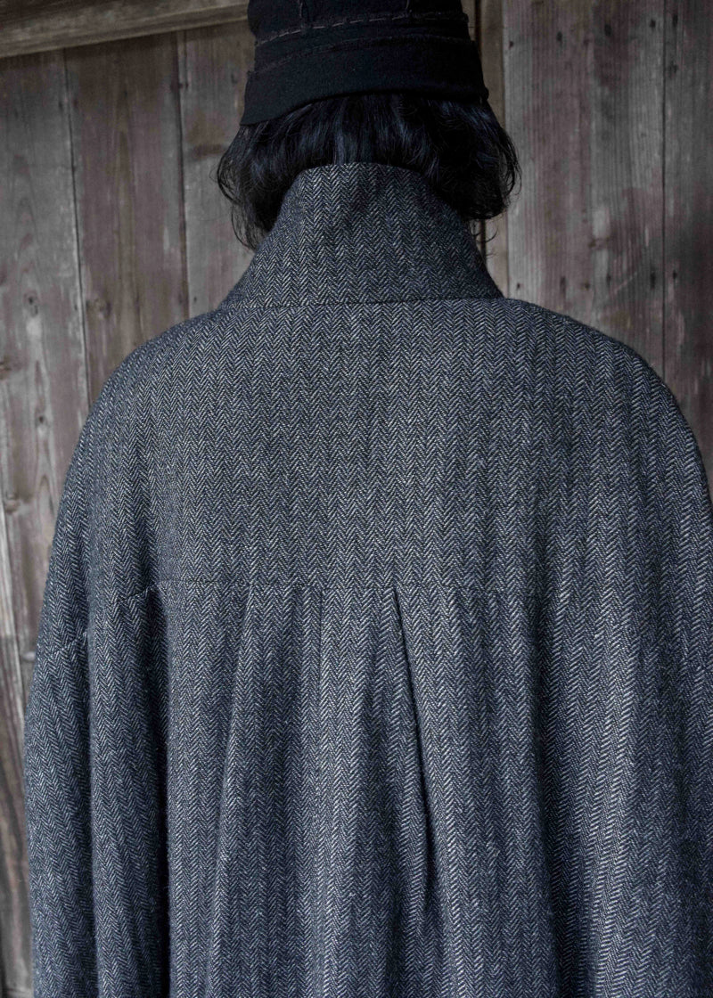 HERRINGBONE ZERO ZIP COAT