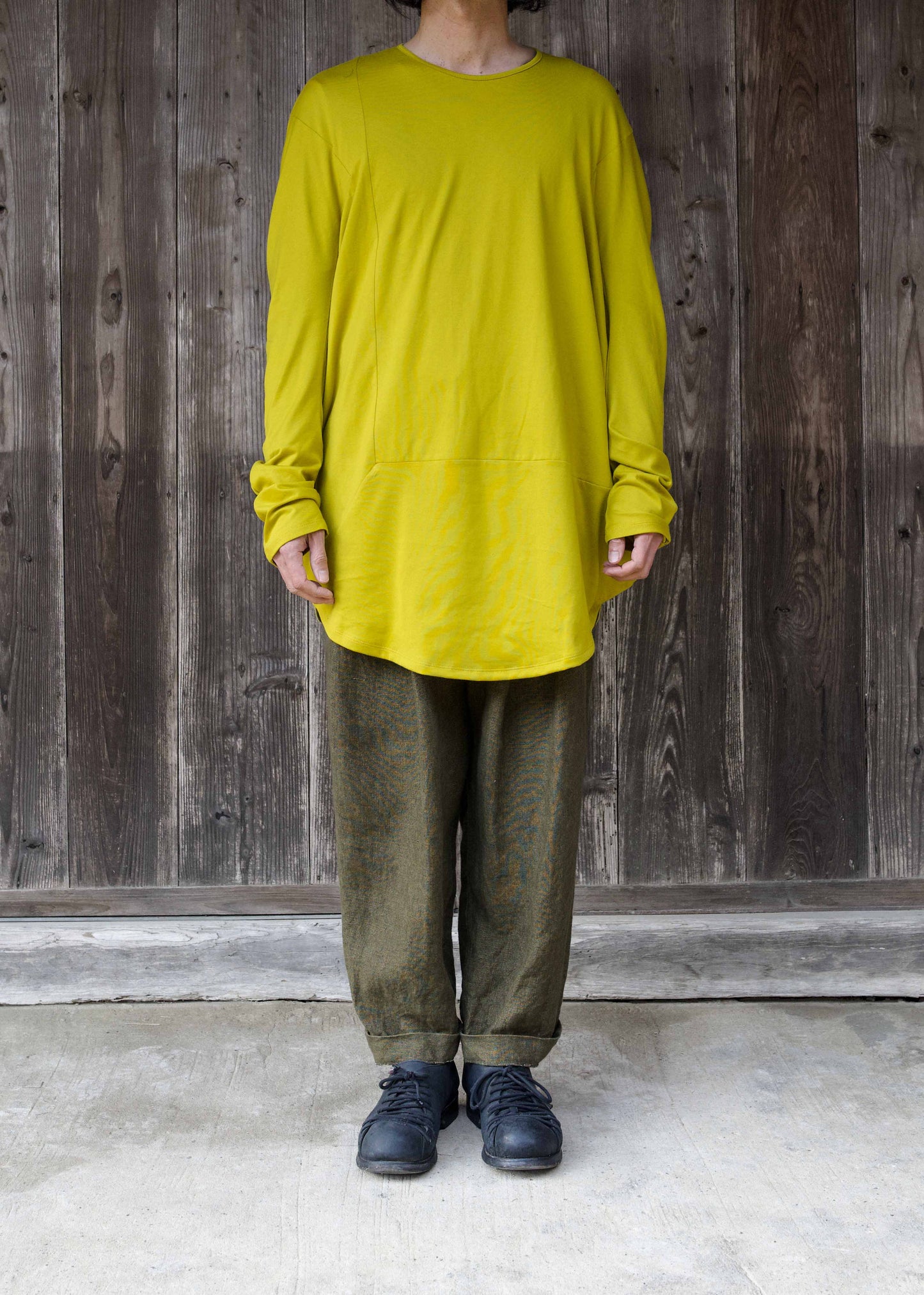 CIRCLE T-SHIRT L/S  STAR YELLOW