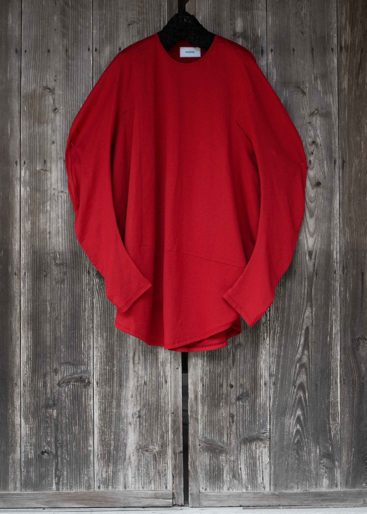 CIRCLE T-SHIRT L/S  SUN RED