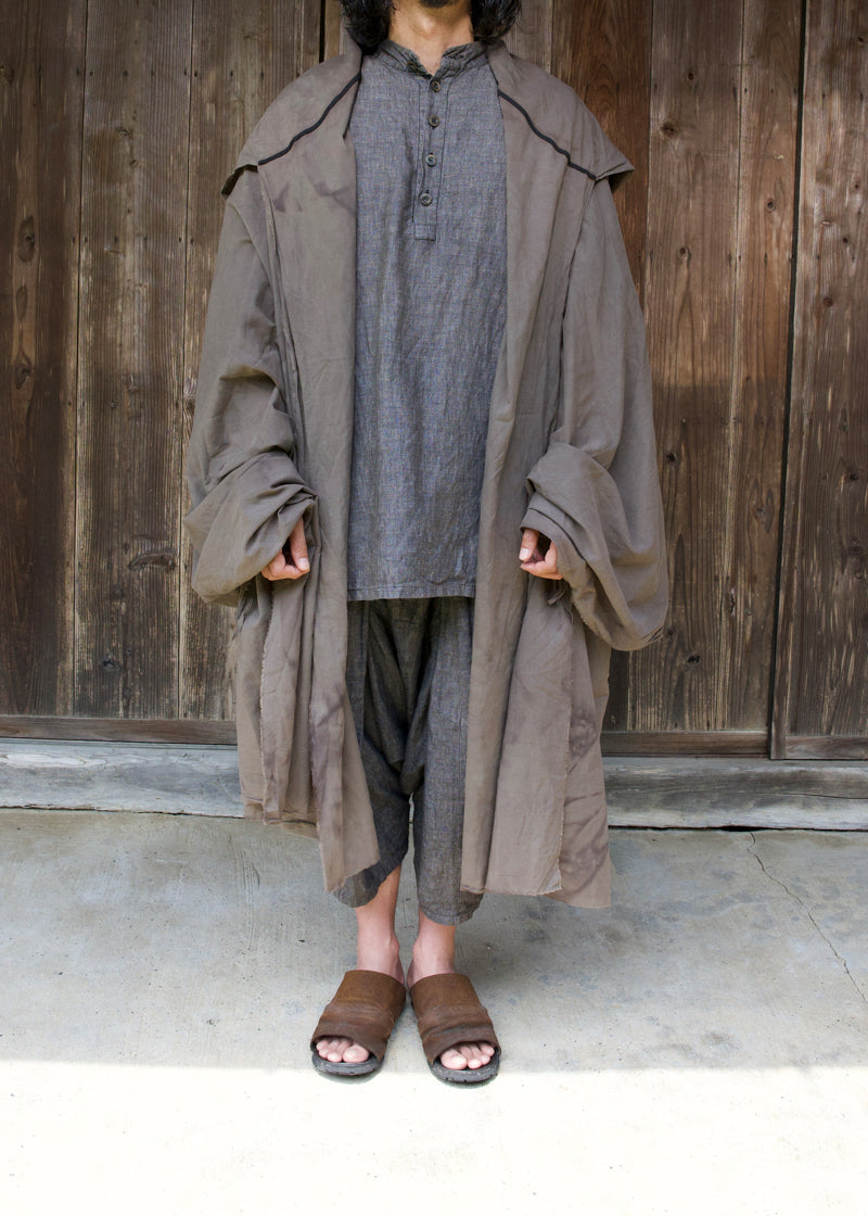 BLACK BIG HOODED STOLE