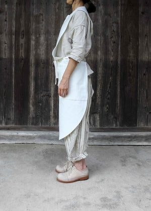 CIRCLE APRON -WHITE-