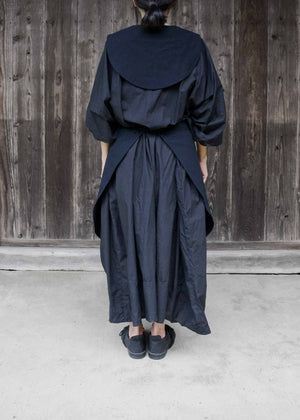 CIRCLE APRON -BLACK-