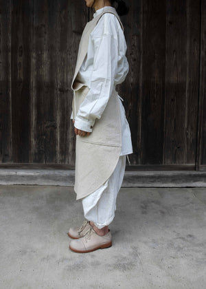 CIRCLE APRON -IVORY-