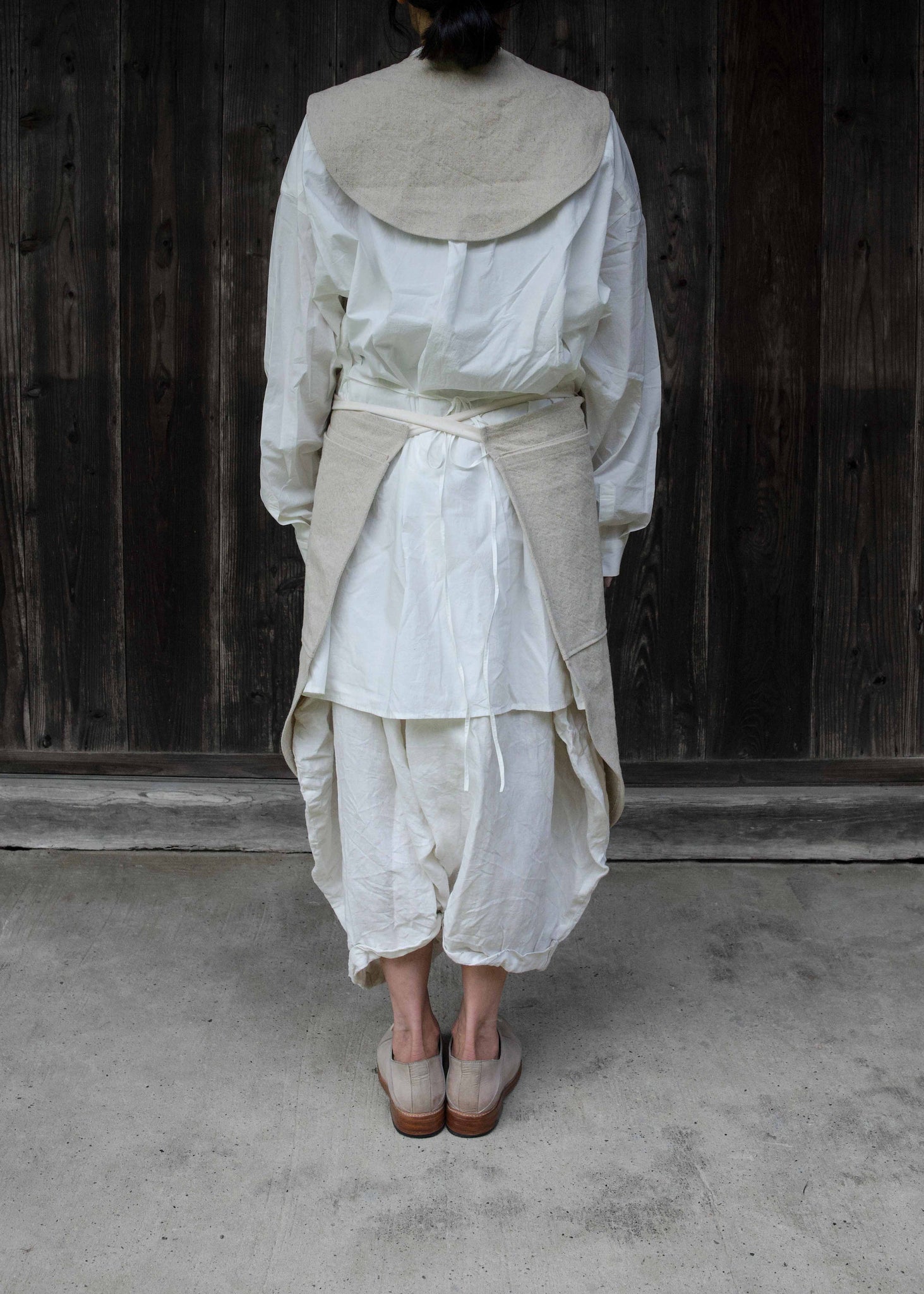 CIRCLE APRON -IVORY-