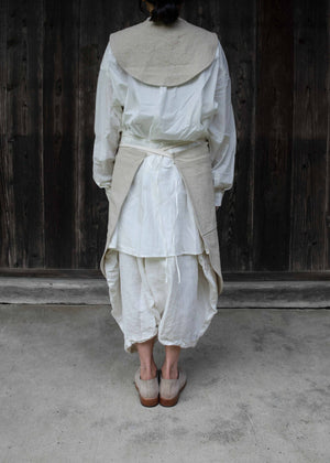 CIRCLE APRON -IVORY-