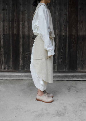 CIRCLE APRON -IVORY-