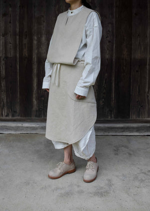 CIRCLE APRON -IVORY-
