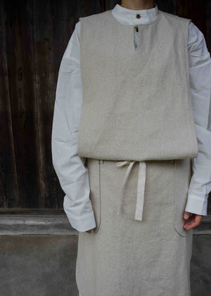 CIRCLE APRON -IVORY-