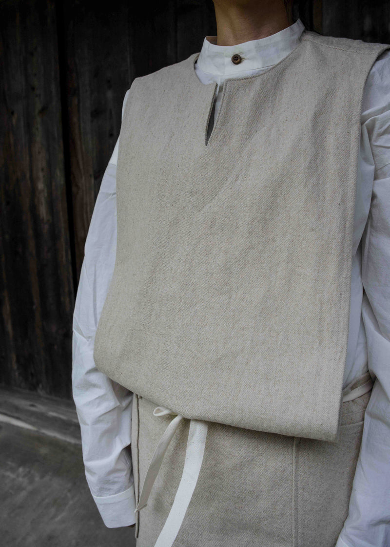 CIRCLE APRON -IVORY-