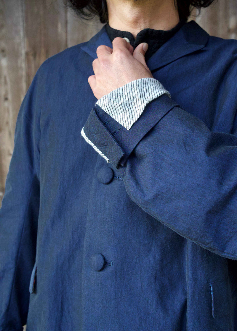 5 BUTTONS CIRCLE JACKET (DARK BLUE)