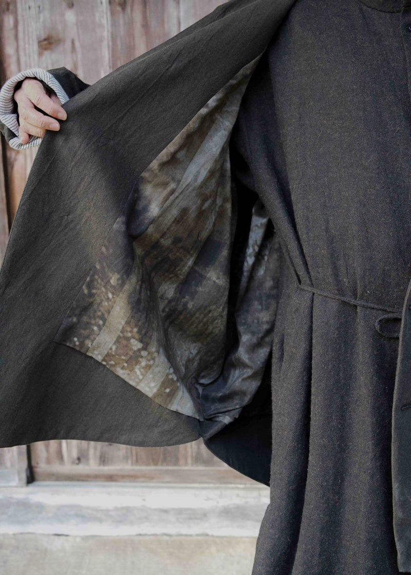 5 BUTTONS CIRCLE JACKET (DARK BROWN)