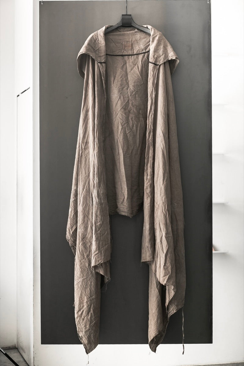 BLACK BIG HOODED STOLE