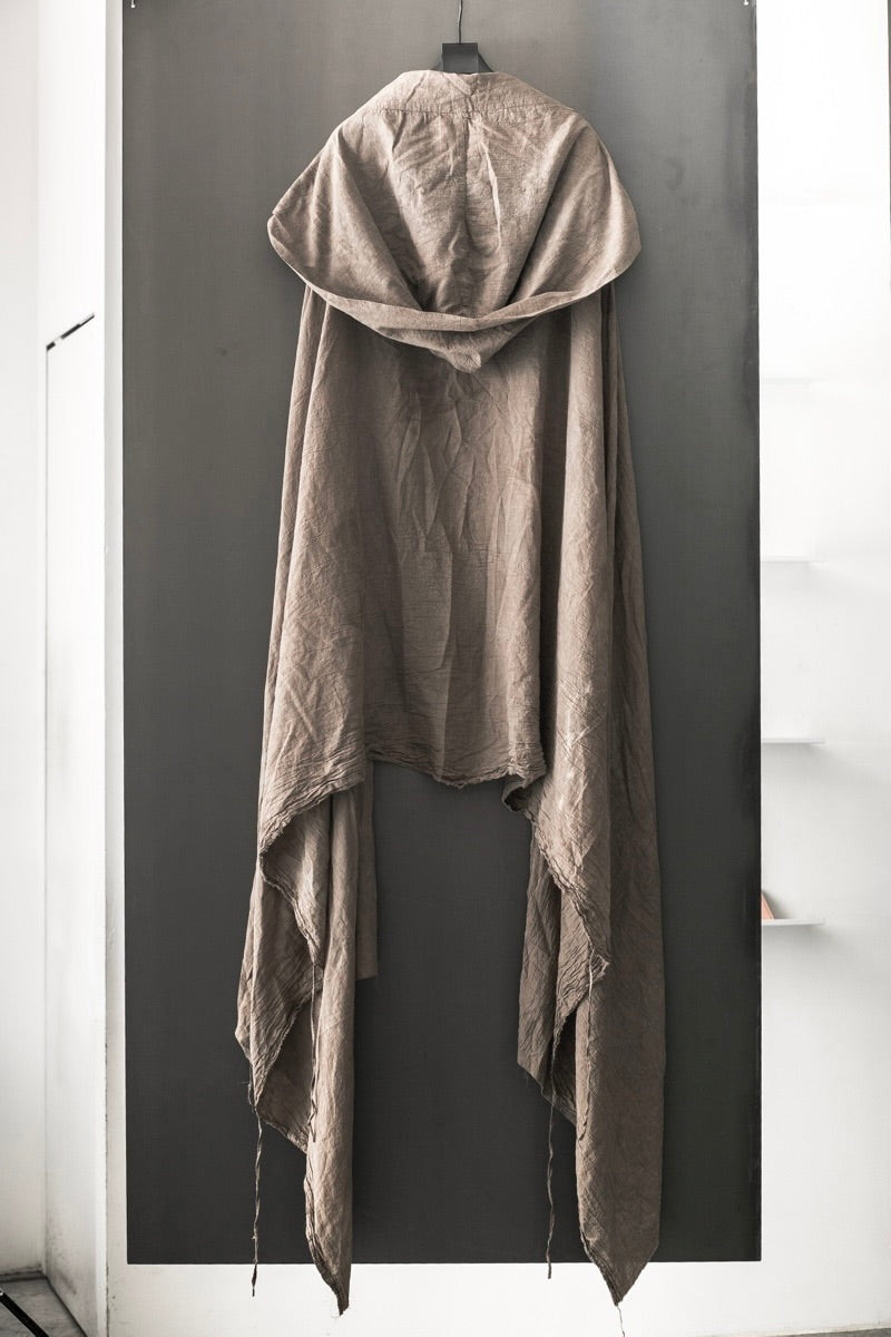 BLACK BIG HOODED STOLE
