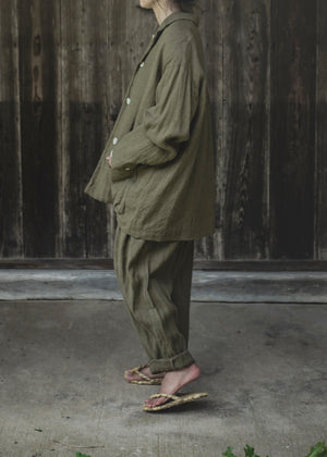 HERRINGBONE WASHED JACKET