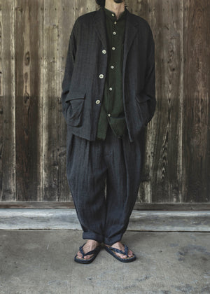 HERRINGBONE WASHED JACKET