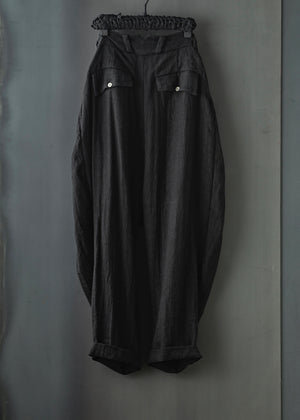 HERRINGBONE WASHED PANTS