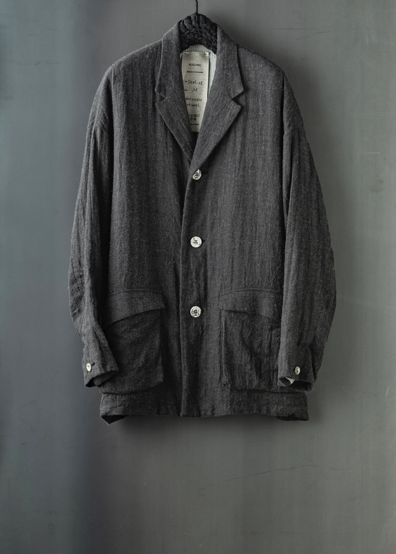HERRINGBONE WASHED JACKET